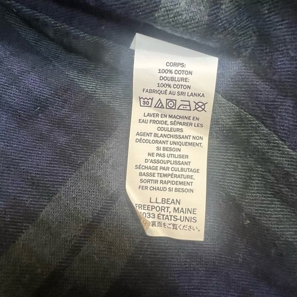 L.L. Bean Men’s Flannel-Lined Canvas Utility Jacket – Size Large - Picture 4 of 6